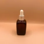 30ML Glass Square Bottle Amber for personal care packaging