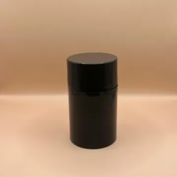 50GM PP Tower Airless Bottle Black for personal care packaging