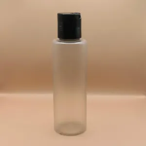 100ML Sleek Frosted With Disc-Top Black for personal care packaging