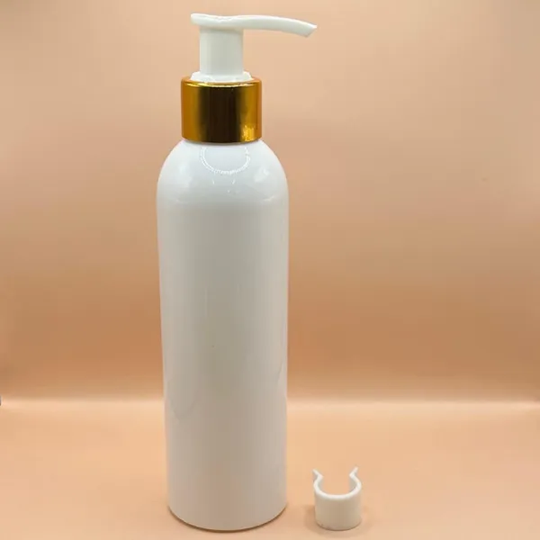 200ML Pet Avon White With 24/410 L1 Dispenser White With Golden for personal care packaging