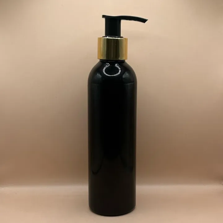 200ML PET Avon Bottle with 24/410 L1 Dispenser White with Golden – Premium Cosmetic Packaging for Lotion, Shampoo & Body Wash