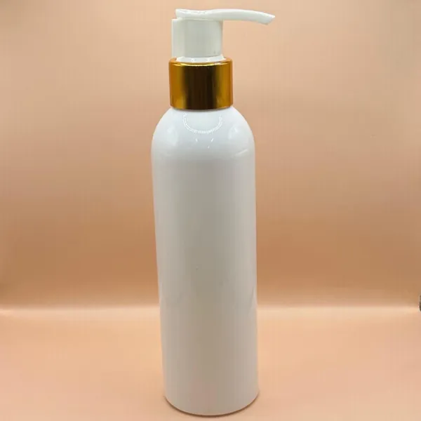 200ML Pet Avon White With 24/410 L1 Dispenser White With Golden for personal care packaging