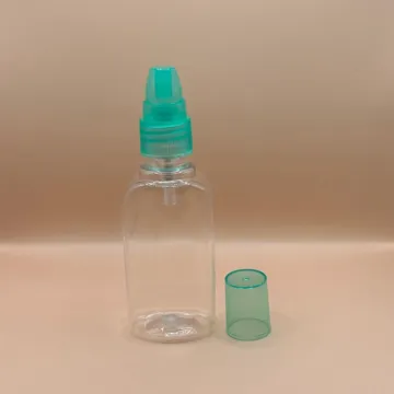 50ML/60ML Pet SANT Bottle Clar With SPLPAP for personal care packaging