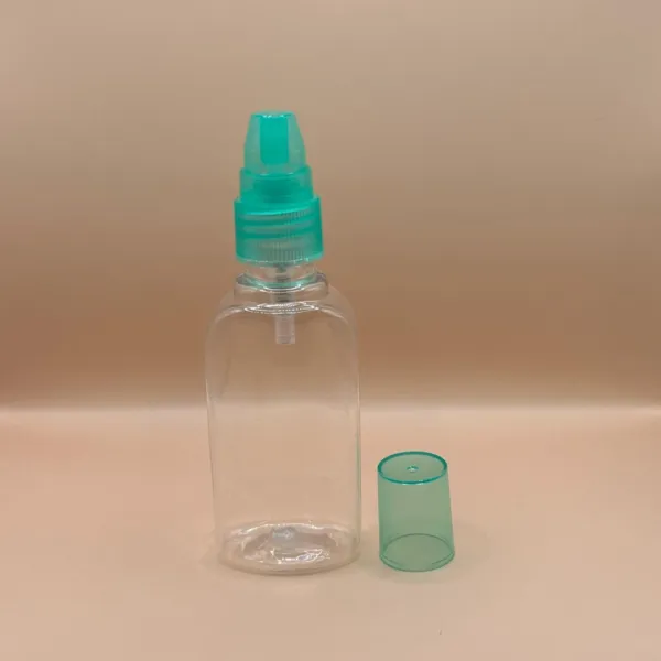 50ML/60ML Pet SANT Bottle Clar With SPLPAP for personal care packaging