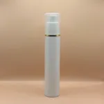 50ML PP Airless White with Silver & Golden Lining – Premium Airless Bottle for Skincare and Cosmetic Products