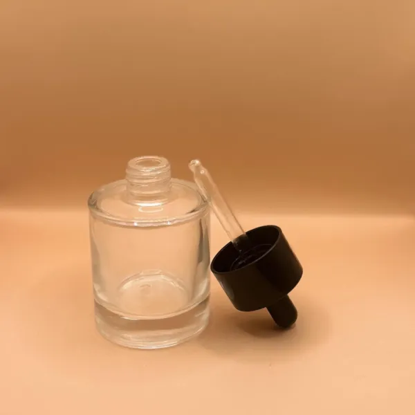 50ML Glass Heavy Thick Bottle for personal care packaging