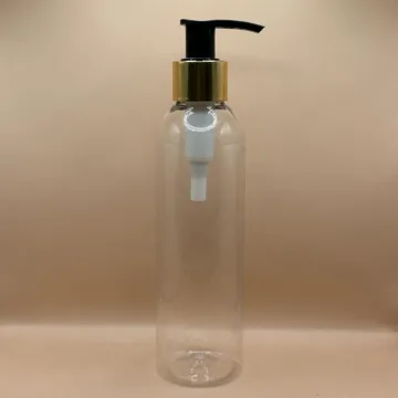 200ML PET Avon Bottle with 24/410 L1 Dispenser White with Golden – Premium Cosmetic Packaging for Lotion, Shampoo & Body Wash