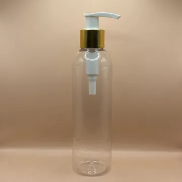 200ML PET Avon Bottle with 24/410 L1 Dispenser White with Golden – Premium Cosmetic Packaging for Lotion, Shampoo & Body Wash