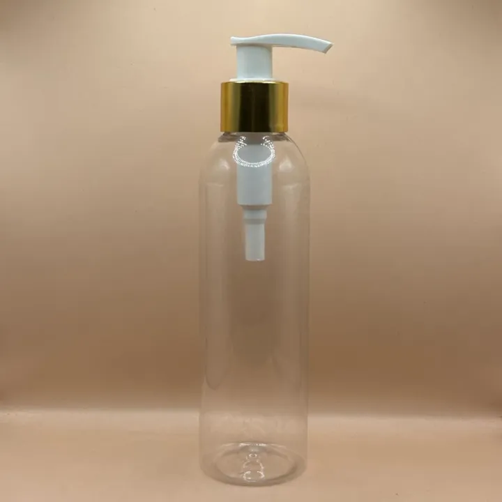 200ML PET Avon Bottle with 24/410 L1 Dispenser White with Golden – Premium Cosmetic Packaging for Lotion, Shampoo & Body Wash