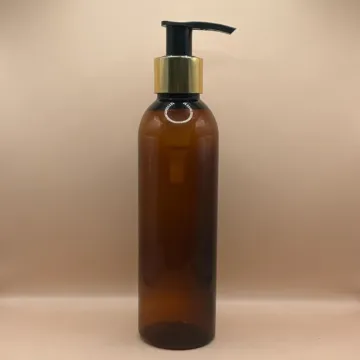 200ML PET Avon Bottle with 24/410 L1 Dispenser White with Golden – Premium Cosmetic Packaging for Lotion, Shampoo & Body Wash