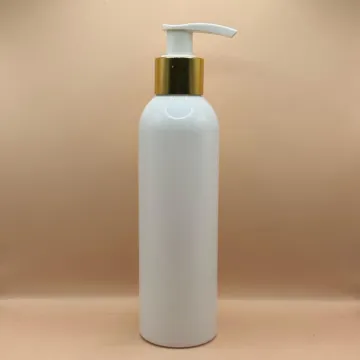 200ML PET Avon Bottle with 24/410 L1 Dispenser White with Golden – Premium Cosmetic Packaging for Lotion, Shampoo & Body Wash