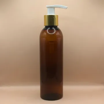 200ML PET Avon Bottle with 24/410 L1 Dispenser White with Golden – Premium Cosmetic Packaging for Lotion, Shampoo & Body Wash