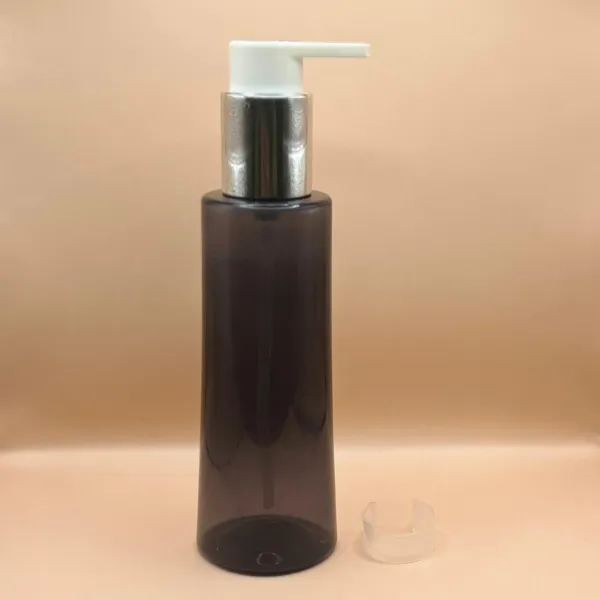 175ML SPGBOH Bottle TR-Black With Beak Pump With Shiny Silver for personal care packaging