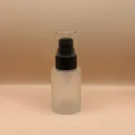 30ML Glass Bottle Flat Shoulder Frosted for cosmetic packaging