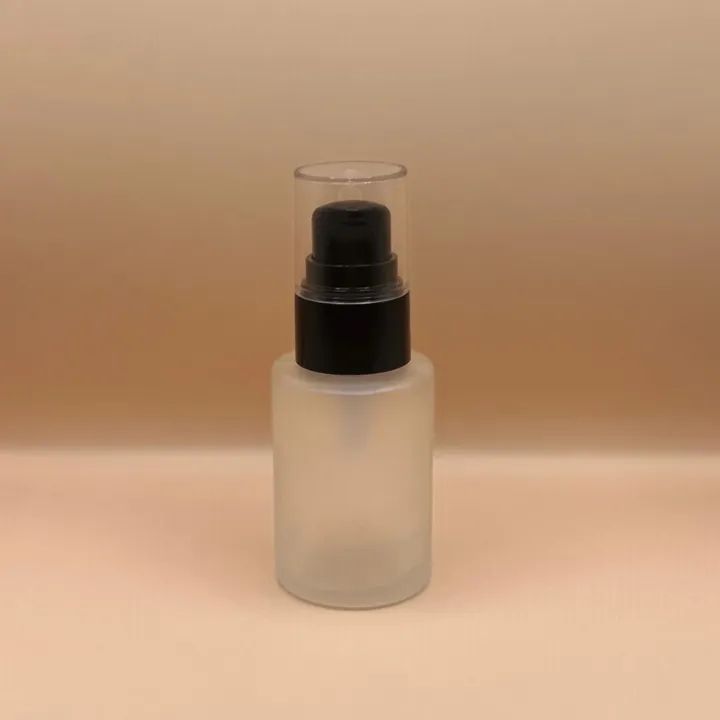 Glass Bottle 30ML Glass Bottle Flat Shoulder Frosted for cosmetic packaging