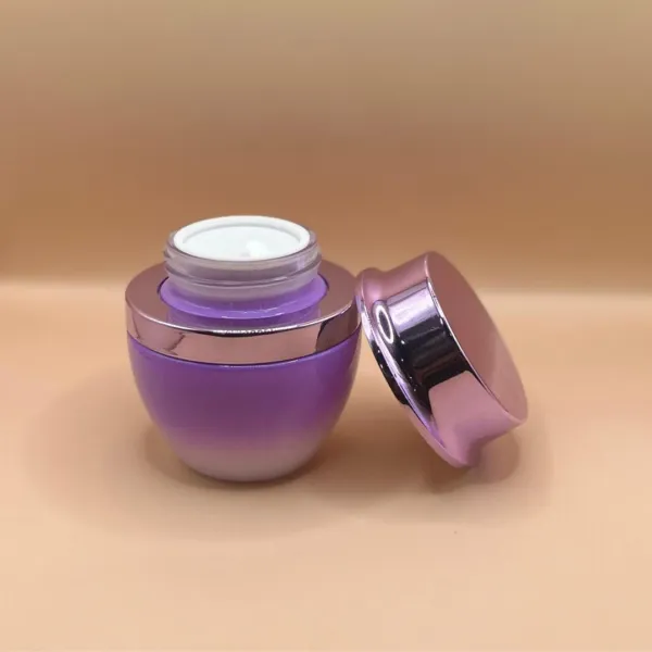 50GM Lancom Jar Purple for cosmetic packaging