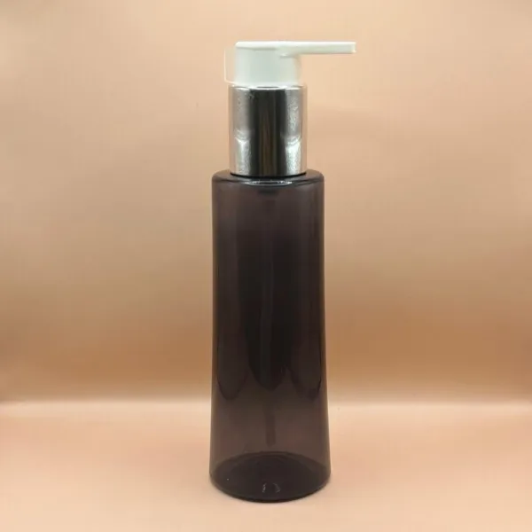 175ML SPGBOH Bottle TR-Black With Beak Pump With Shiny Silver for personal care packaging