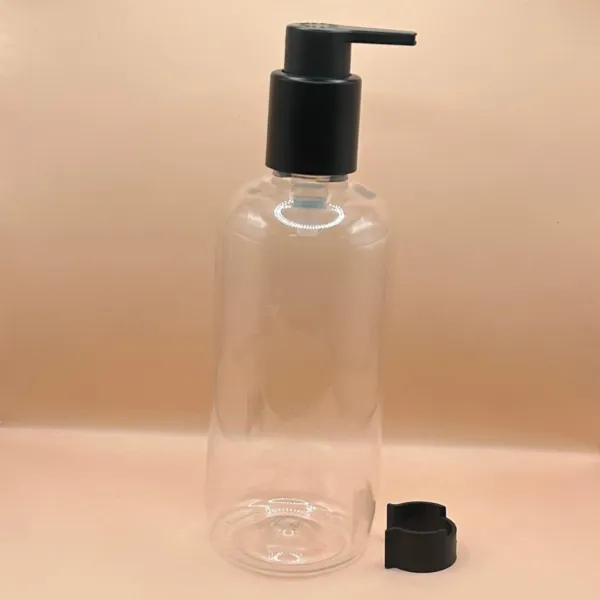 300ML Pet Boston Clear for personal care packaging by syspackpro