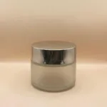 100GM Frosted Glass Jar | Premium Skincare & Cosmetic Packaging