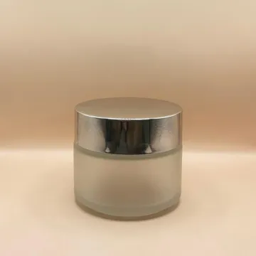 100GM Frosted Glass Jar | Premium Skincare & Cosmetic Packaging