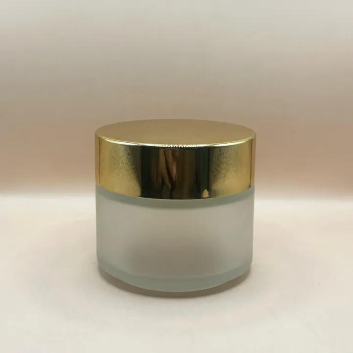 100GM Frosted Glass Jar | Premium Skincare & Cosmetic Packaging