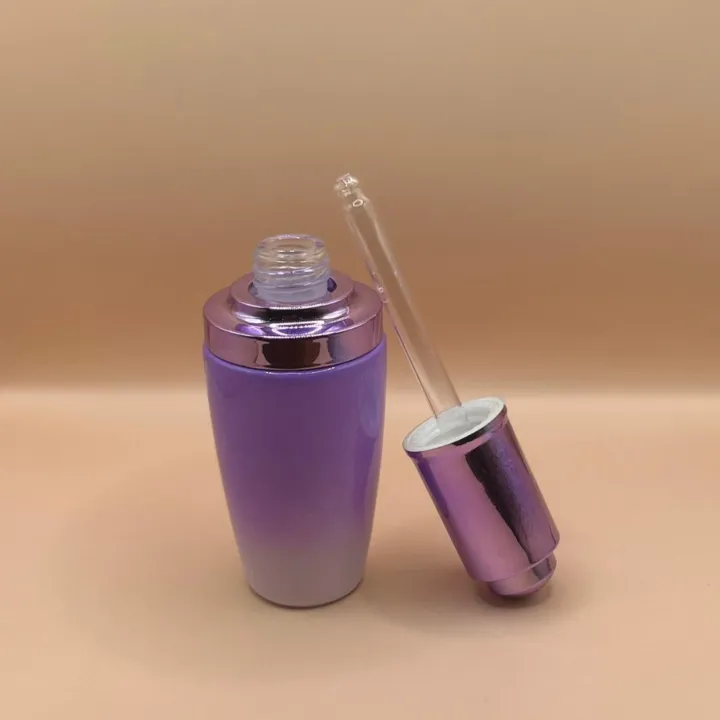 Glass Bottle 30ML Lancom Bottle-Purple for cosmetic packaging