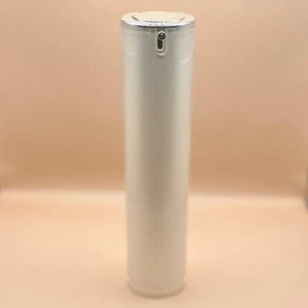 50ml Airless Clinic Bottle (DW)-Pearl White for personal care packaging