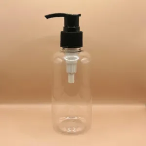 200ML Boston Clear Bottle for personal care packaging