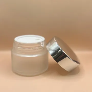 100gm frosted glass jar for cosmetic packaging
