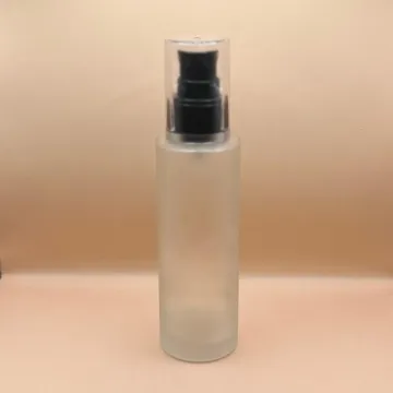 100ML Glass Bottle Cylindrical for cosmetic packaging