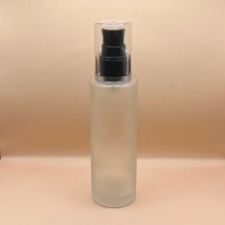 100ML Glass Bottle Cylindrical for cosmetic packaging