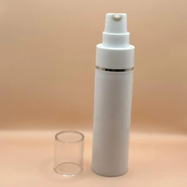 50ML PP Airless Bottle With Acrylic Cap for skincare packaging by syspackpro