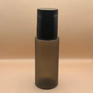 100ML Pet G Bottle Frosted Black for skincare packaging