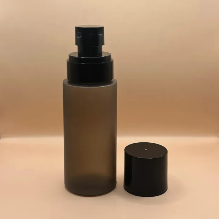 100ML Pet G Bottle Frosted Black for skincare packaging