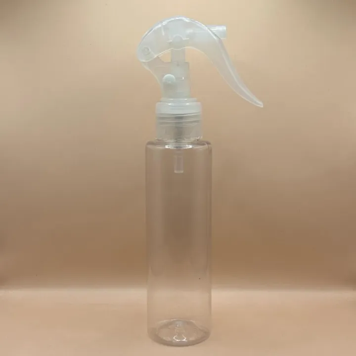 100ML Sleek Bottle with 24/410 Trigger Pump Natural - Cosmetic & Skincare Packaging