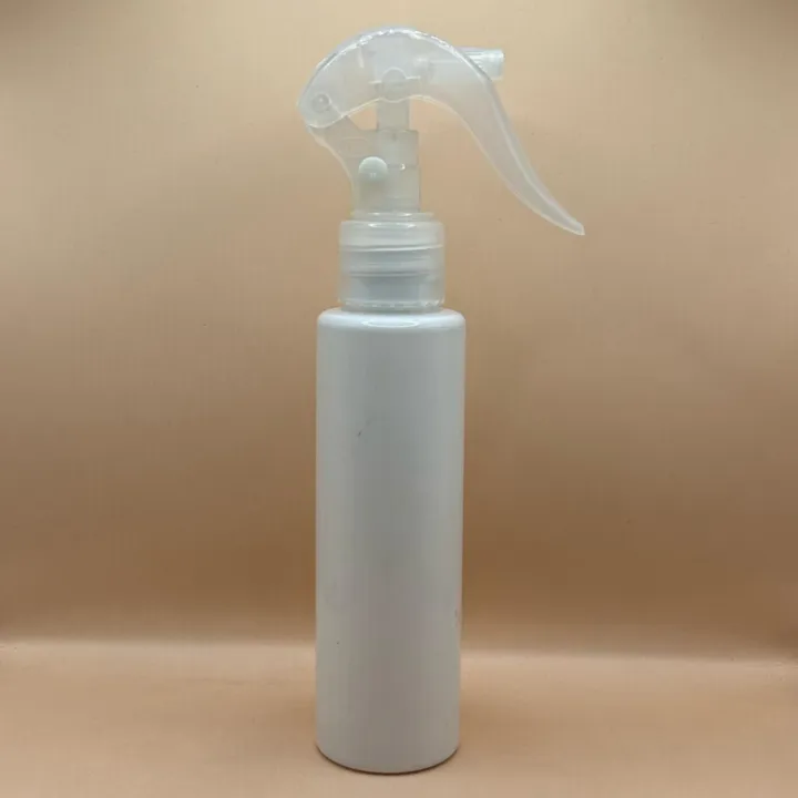 100ML Sleek Bottle with 24/410 Trigger Pump Natural - Cosmetic & Skincare Packaging