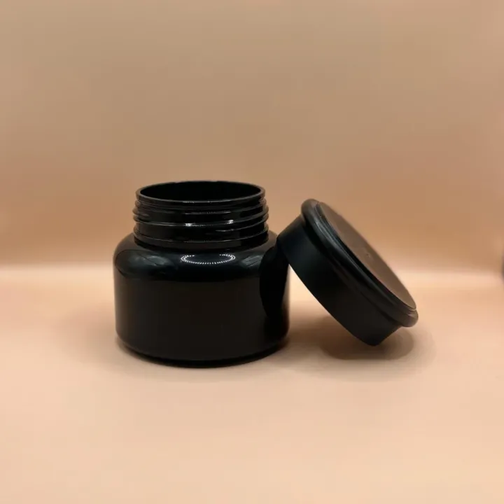 PP Jar 50GM PP Innisfree Jar Black for cosmetic packaging
