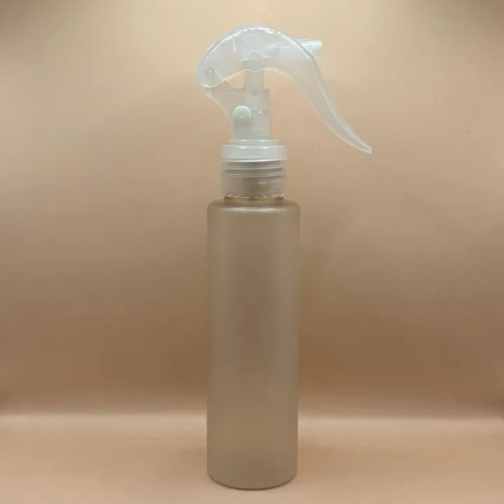 100ML Sleek Bottle with 24/410 Trigger Pump Natural - Cosmetic & Skincare Packaging