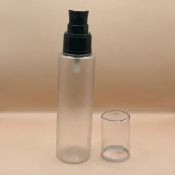 100ML Sleek Clear Frosted Bottle for skincare packaging