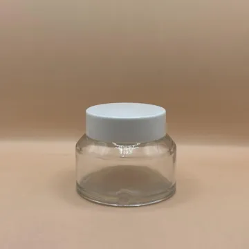 50GM Glass Jar Clear – Premium Packaging for Skincare and Cosmetics