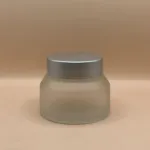 50GM Slant Shoulder Glass Jar Frosted – Premium Frosted Glass Jar for Skincare Packaging
