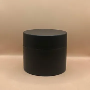 100GM PP Royal Jar Black | Premium Cosmetic Packaging for Creams and Scrubs