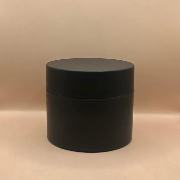 100GM PP Royal Jar Black | Premium Cosmetic Packaging for Creams and Scrubs