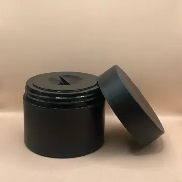 100GM PP Royal Jar Black | Premium Cosmetic Packaging for Creams and Scrubs