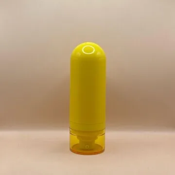 50ML Upside Down Airless Bottle Yellow | Premium Lotion & Serum Packaging