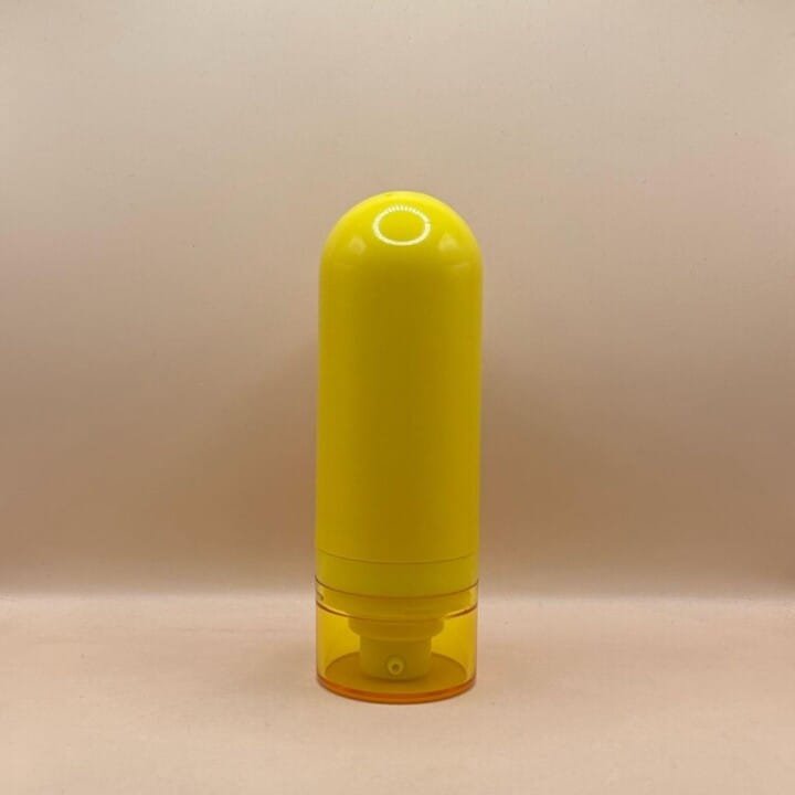 50ML Upside Down Airless Bottle Yellow | Premium Lotion & Serum Packaging