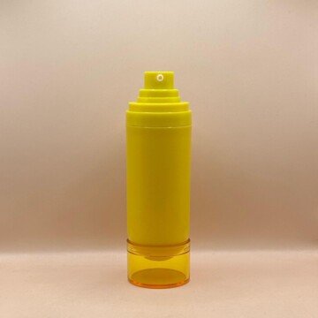 50ML Upside Down Airless Bottle Yellow | Premium Lotion & Serum Packaging