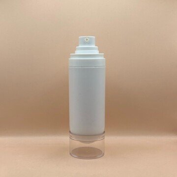 50ML Upside Down Airless Bottle White | Premium Lotion & Serum Packaging
