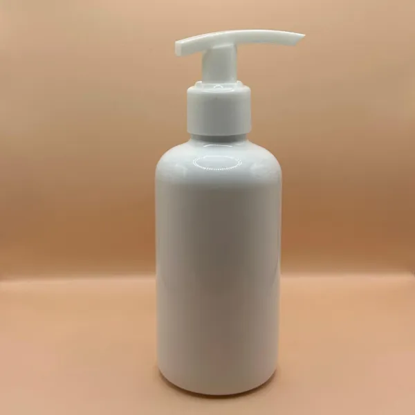 200ML Pet Boston Bottle White for personal care packaging