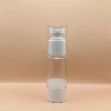 15ML, 30ML, 50ML Hype Airless Bottle White - Premium Cosmetic Packaging for Skincare & Beauty Products